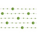 Girlandy perłowe, zielony, 1,3m, 1op.