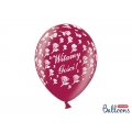 Balony 30cm, Witamy Gości!, M. Maroon, 50szt.