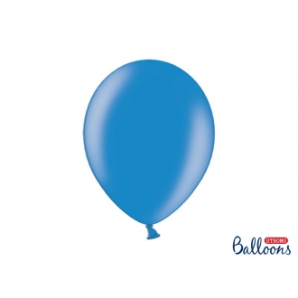 Balony Strong 30cm, Metallic Corn. Blue, 100szt.