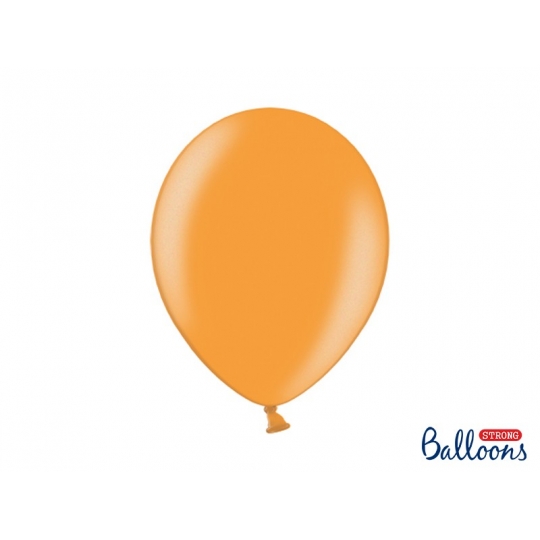 Balony Strong 30cm, Metallic Mand. Orange, 100szt.
