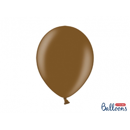 Balony Strong 30cm, Metallic Choco. Brown, 100szt.