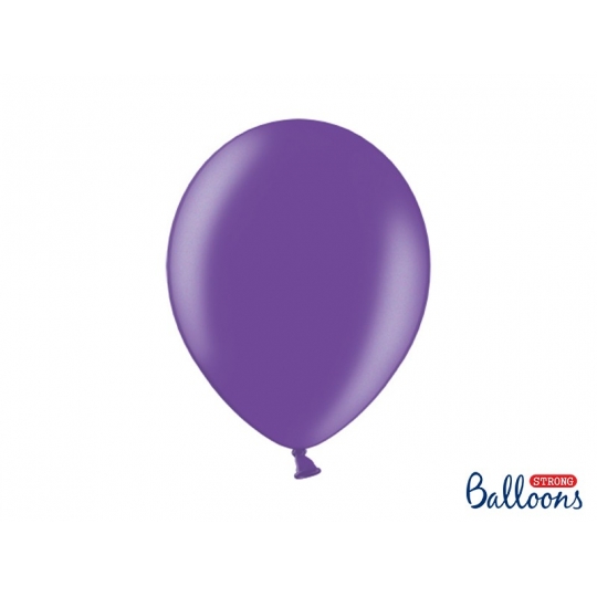Balony Strong 30cm, Metallic Purple, 20szt.
