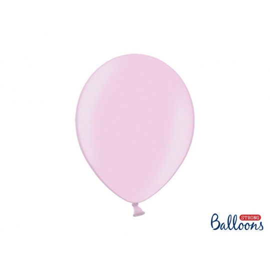 Balony Strong 30cm, Metallic Candy Pink, 100szt.