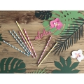 Dekoracje papierowe Aloha, fuksja, 5x12,5cm, 1op.