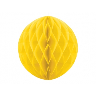 Kula bibułowa, żółty, 40cm, 1szt.