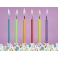 Świeczki urodzinowe Kolorowe Płomienie, mix, 1op.