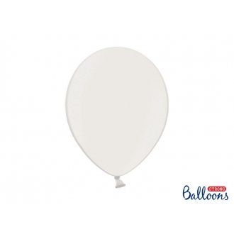 Balony Strong 30cm, Metallic Pure White, 50szt.