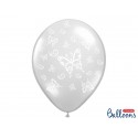 Balony 35cm, Motylki, Crystal Clear, 50szt.