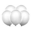 Balony Led 12", biały, 5szt.