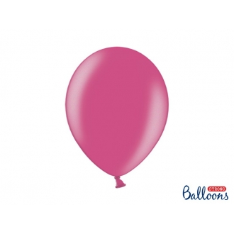 Balony Strong 30cm, Metallic Hot Pink, 10szt.