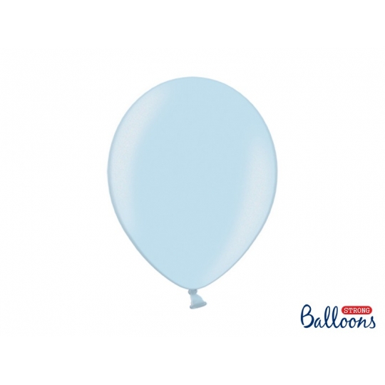 Balony Strong 30cm, Metallic Baby Blue, 20szt.