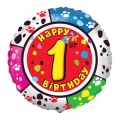 Balon foliowy 18" FX - " Happy Birthday - 1"