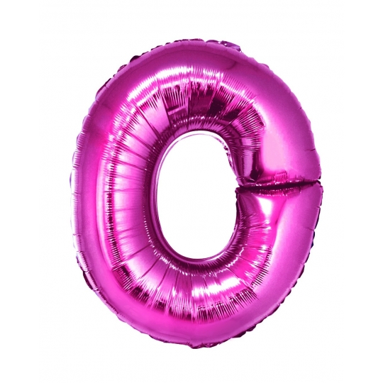 Balon foliowy "Litera O", różowa, 35 cm