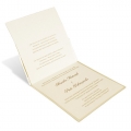 Zaproszenia Ślubne z matowego papieru w kolorze ecru F1205ep