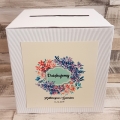 Pudełko na koperty i prezenty z Motywem Malowanych Kwiatów WP04