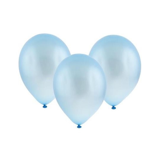 Balon metaliczny 12" "Bronisze" / błękitny, 100 szt.