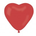 Balon CR6 pastel "Serce bez nadruku" - "czerwony 45" / 100 szt.