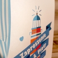 Pudełko na koperty i prezenty w Stylu Morskim Latarnia WP32
