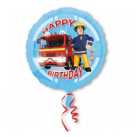 Balon foliowy 18'' CIR - " Strażak Sam Happy Birthday"