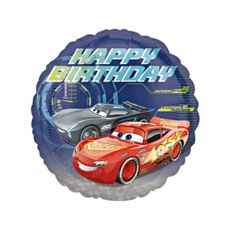 Balon foliowy 18'' CIR - "Cars - Happy Birthday"