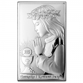 Obrazek Srebrny na Pierwszą Komunię z Dziewczynką WVL804