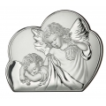 Obrazek Srebrny z Aniołkiem Okrywającym Dziecko WVL81257