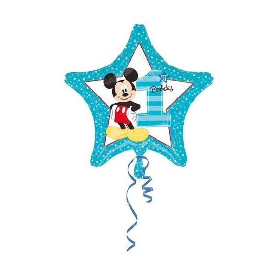 Balon foliowy 18" STR - "Mickey 1st Birthday"