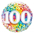 	 Balon foliowy 18" QL CIR "100 Confetti"