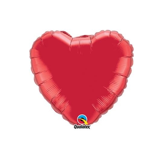 	 Balon foliowy 18" QL HRT "Serce czerwone" (pakowane ind.)