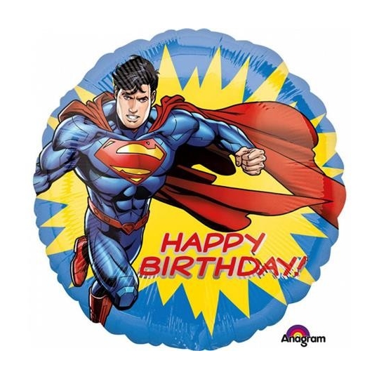 Balon foliowy 18'' CIR - "Superman Happy Birthday "