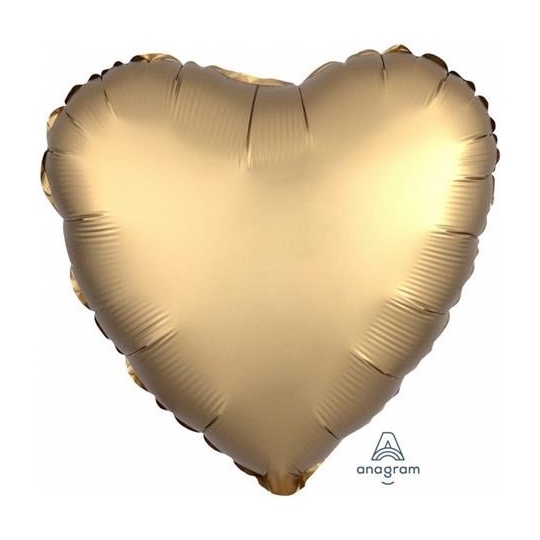 Balon foliowy "Gold Sateen Heart "