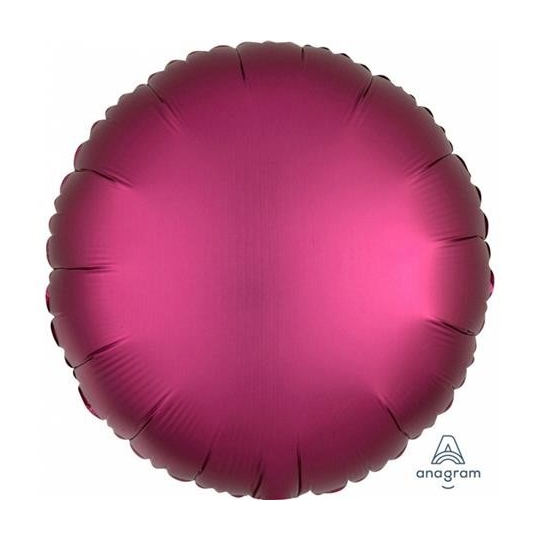 	 Balon foliowy Satyna Lux S15, CIR Ciemny Róż, 43 cm