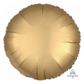 Balon foliowy Satyna Lux S15, CIR Złoty, 43 cm