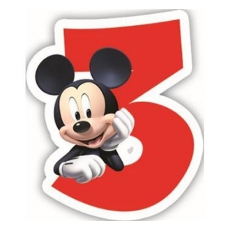  Świeczka Disney "Mickey 3"