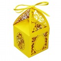 Pudełko na Prezenty Wielkanocne w Kolorze Żółtym
