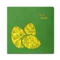 Kartka Świąteczna z Trzema Żółtymi Pisankami Wyciętymi Laserowo W229