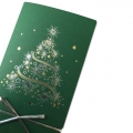 Zielona Kartka Świąteczna z choinką FS256Z
