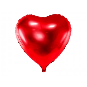 Balon foliowy Serce, 61cm, czerwony