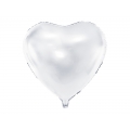 Balon foliowy Serce, 61cm, biały