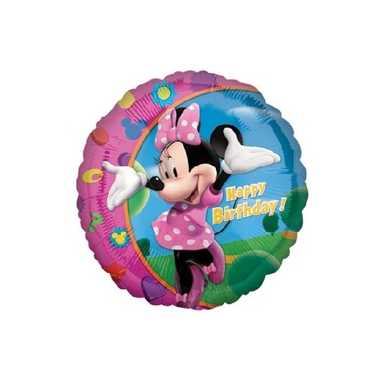 Balon foliowy 18" CIR - "Minnie Happy Birthday"