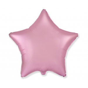 Balon foliowy 18 cali FX - Gwiazda (satynowy pastel jasnoróżowy)