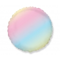 Balon foliowy 18 cali FX - Okrągły (pastel tęczowy)