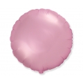 Balon foliowy 18 cali FX - Okrągły (satynowy pastel jasnoróżowy)