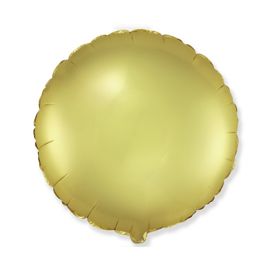 Balon foliowy 18 cali FX - Okrągły (satynowy pastel złoty)