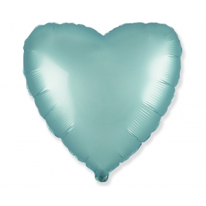 Balon foliowy 18 cali FX - Serce (satynowy pastel jasnoniebieski)
