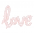 Balon foliowy "Napis LOVE", różowo-złoty, 68 cm