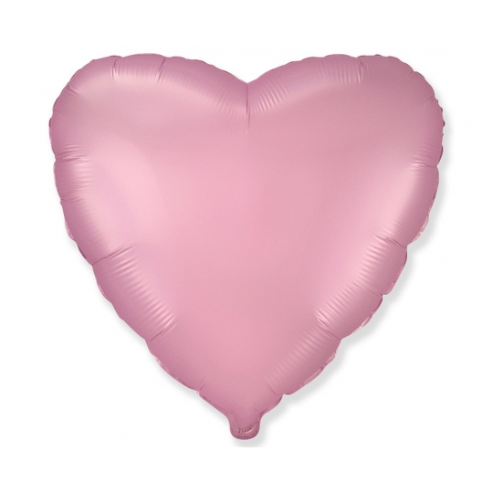 Balon foliowy 18 cali FX - Serce (satynowy pastel jasnoróżowy)