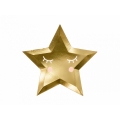 Talerzyki Little Star - Gwiazda, złoty, 27cm