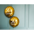 Balon foliowy 30th Birthday, złoty, 45cm