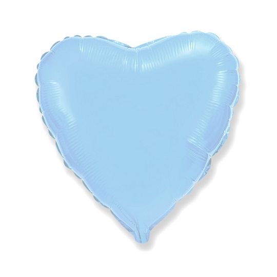 Balon foliowy 18" FX - "Serce" (niebieskie delikatne)